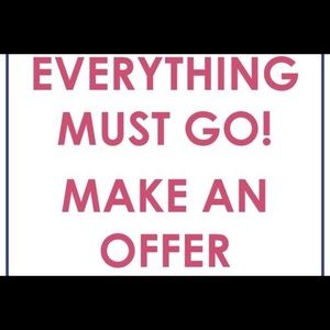 CLOSET CLEAROUT MAKE AN OFFER